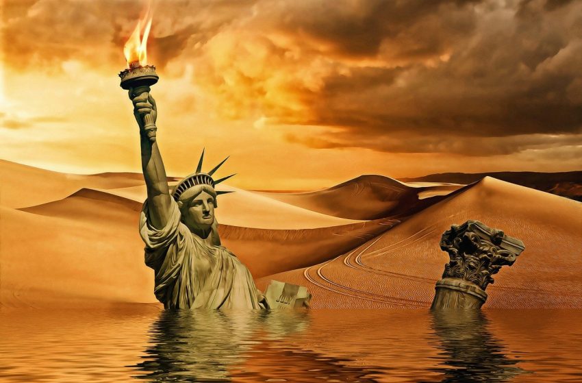 Apocalyptic view of climate change