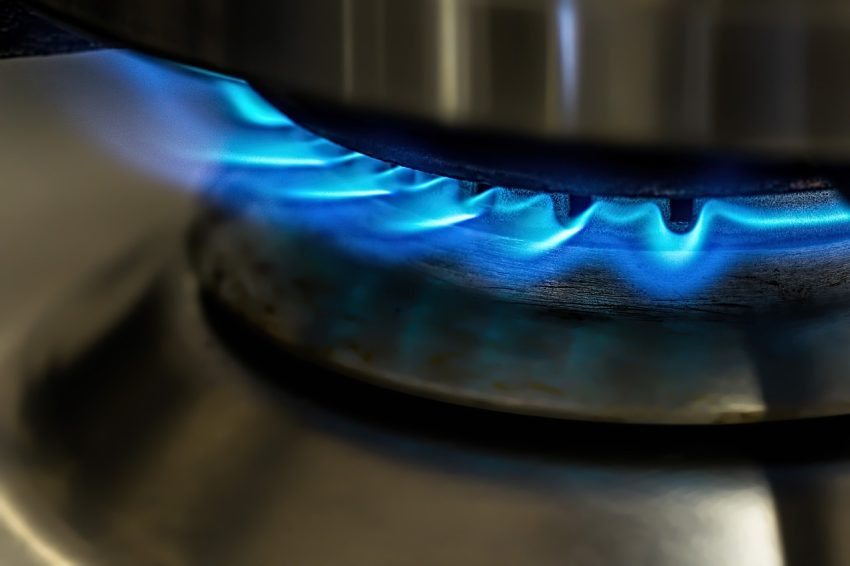 Gas burner in home